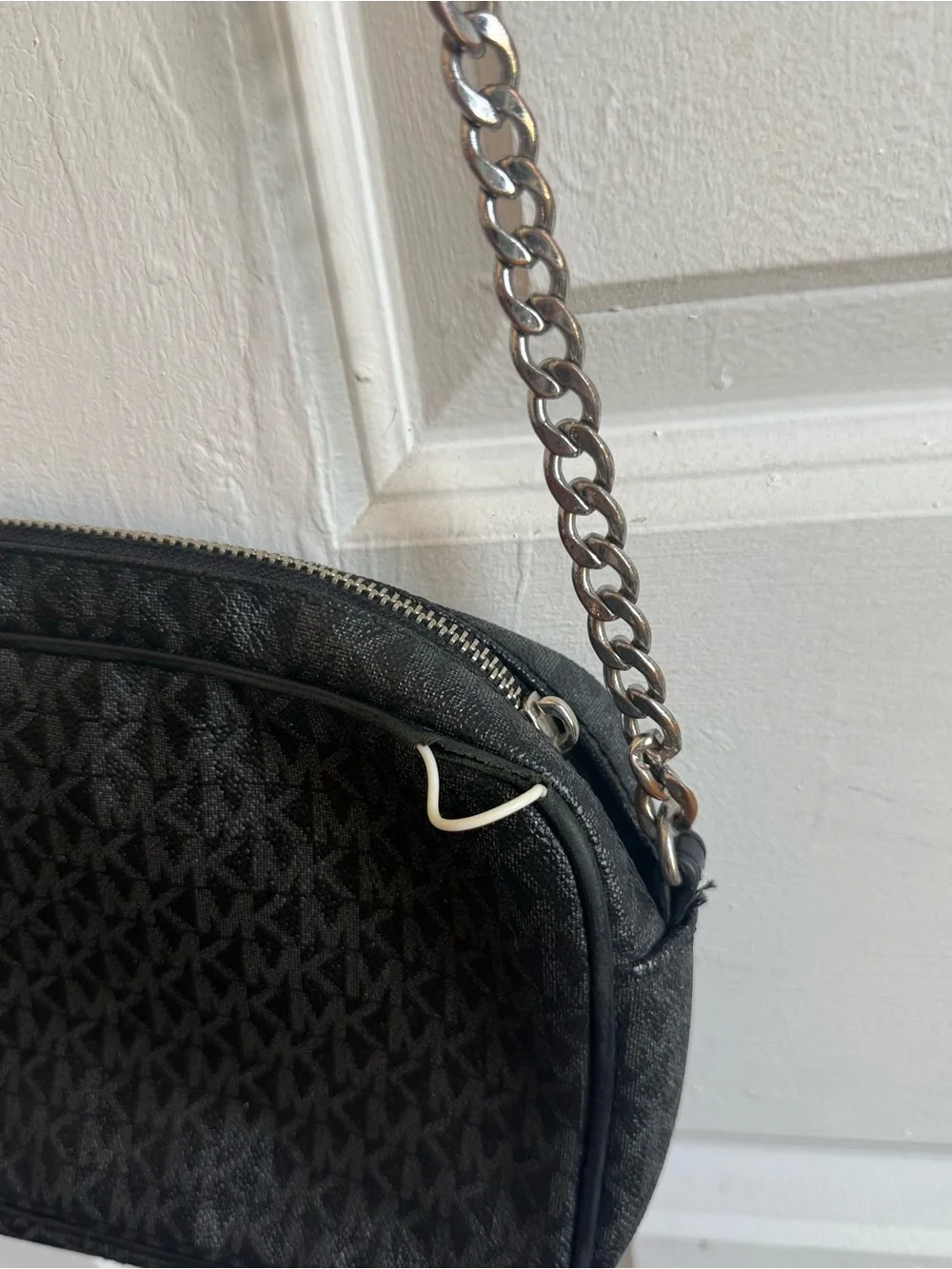Michael Kors Jet Set Large Monogram Crossbody Bag (As-Is / Repair)